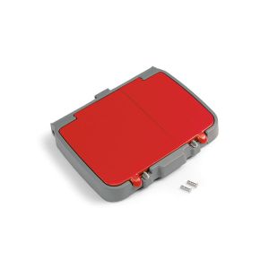 COUVERCLE rouge pour supports 120L porte protocole et rangement 45x36x5CM