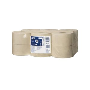PAPIER TOILETTE JUMBO T2 naturel 2 plis 850 feuilles 170M x12 rouleaux