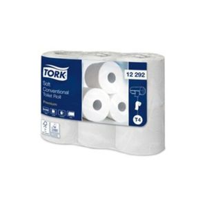 PAPIER TOILETTE PREMIUM blanc 2 plis doux 23m 200 feuilles 9,4x11,5CM x48