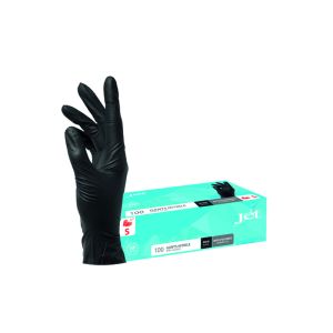 GANT NITRILE non poudré noir taille S boite de 100