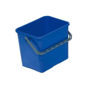 SEAU avec anse bleu gradué 6L 26x19x22CM