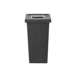 POUBELLE FIT TRI SELECTIF couvercle ouvert gris 70L