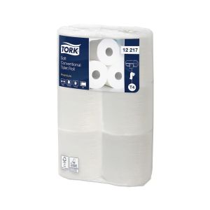 PAPIER TOILETTE PREMIUM DOUX T4 blanc 22,7M 2plis 198 feuilles x 72 rouleaux