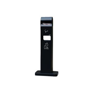 CENDRIER COLLECTEUR TOTEM acier anthracite 12.5L