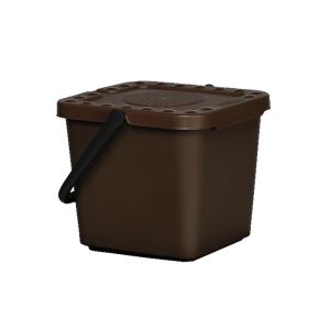 COLLECTEUR BIO-DECHETS brun 21,5x24x25,8CM 7L