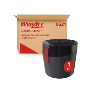 DISTRIBUTEUR ESSUYEUR REACH Plus Général Clean noir ABS à dévidage central