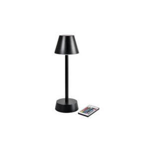 LAMPE LED ZELDA sans fil noir 10,3x32cm x6