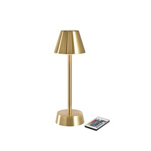 LAMPE LED ZELDA sans fil laiton hauteur 32CM diamètre 10,3CM x6