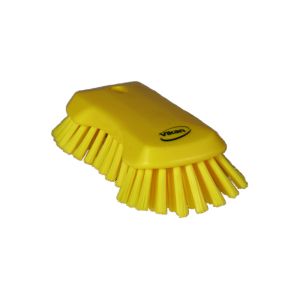 BROSSE PAPILLON A MAIN XL jaune fibre extra dure 230MM