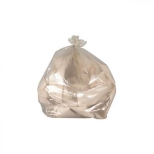 SAC POUBELLE A LIEN CLASSIQUE PEHD transparent 50L 14µ 680x740  50 x10 rouleaux