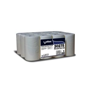 ESSUIE-MAINS ROULEAU MICROPULL dévidage central blanc 2plis 150 formats 30x20CM x12