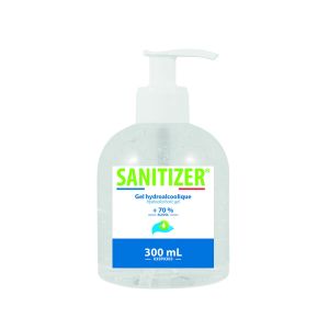 GEL HYDROALCOOLIQUE SANITIZER flacon pompe 0.3L x6