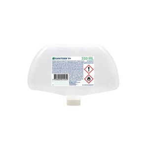 GEL HYDROALCOOLIQUE SANITIZER V+ sans parfum sans colorant recharge 0.35L x12