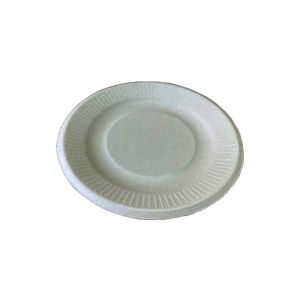 ASSIETTE PLATIPACK ronde bagasse naturel diamètre 155MM 50 x20 paquets