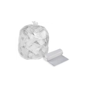 SAC POUBELLE A LIEN CLASSIQUE PEBD transparent 100L 33µ 820x850  25 x8 rouleaux