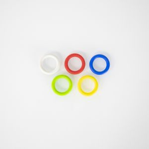 BAGUE EN CAOUTCHOUC de couleur rouge pour manche diamètre 30MM x1