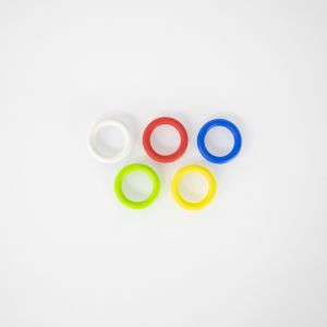 BAGUE EN CAOUTCHOUC de couleur verte pour manche diamètre 30MM x1