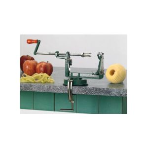 TRANCHEUR PELE-POMMES avec socle ventouse inox