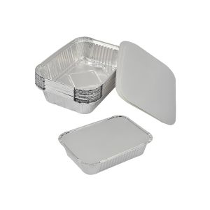 BARQUETTE ALUMINIUM fermable 50CL 12.1x14.6x4CM 100 x10 sachets soit 1000
