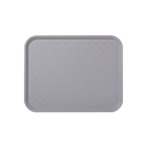PLATEAU REPAS en copolyester anti-rayure fast Food gris 35x27x2CM x12