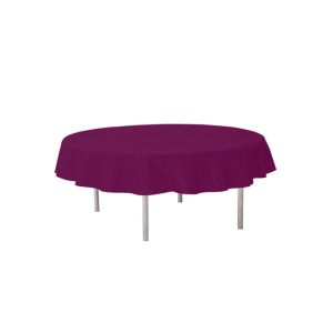 NAPPE TEXTILE RONDE ROULEE NON TISSEE prune 2,40M x20