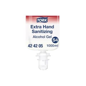 GEL HYDROALCOOLIQUE S4 transparent sans résidus collants 1L x6
