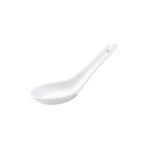 CUILLERE CHINOISE 13cm blanche porcelaine x12