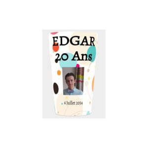GOBELET POLYPROPYLENE IMPRIME 20 ans Edgar 25-33CL x 80