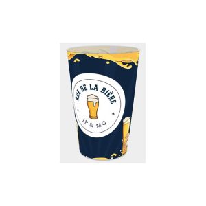 GOBELET POLYPROPYLENE IMPRIME Rue de la Bière 50-60CL x10