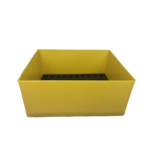 BAC DE RETENTION jaune avec caillebotis 0.5x0.4x0.22M 44L