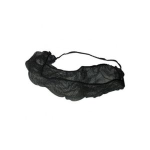 CACHE BARBE noir non tissé avec élastique sachet de 100