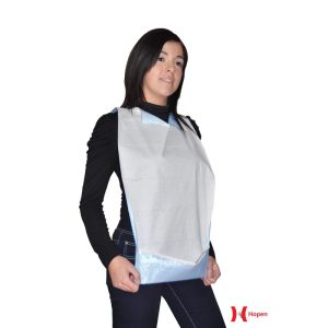 BAVOIR ADULTE à poche polyéthilène ouate bleu ciel gériatrie 100 x 9 sachets