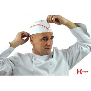 CALOT papier réglable standard blanc à liseré rouge 45CM à plat boite distributrice x100