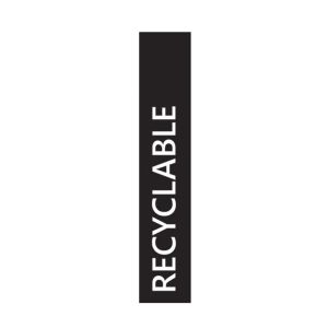 ETIQUETTE STIK RECYCLABLE verticale l'unité