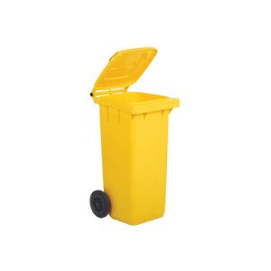CONTAINER CONTIVIA BASIC jaune 2 roues 120L