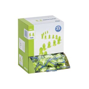 BOUCHONS D'OREILLE ANATOMIQUES mousse Contours en sachet 10 boites de 200 paires