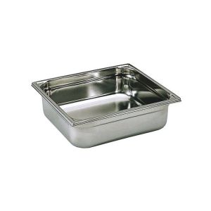 BAC GASTRONORME plein inox GN 2/3 sans anse 35.4x32.5x10CM