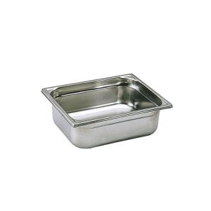 BAC GASTRONORME inox plein GN 1/2 sans anse 6,2L 32,5x26,5x10CM