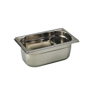 BAC GASTRONORME inox plein GN 1/4 sans anse 0.52L 26.5x16.2x20CM