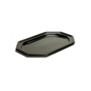 PLAT FESTIPACK octogonal 350 noir 348x248x17MM 5 x10 sachets
