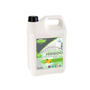 NS600 NETTOYANT sols et surfaces senteur orange 5L x2