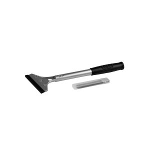 GRATTOIR A MANCHE INOX avec 10 lames rechanges 25CM