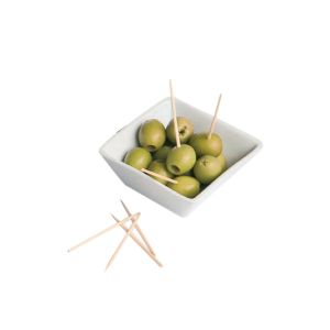 PIQUE-COCKTAIL en bois 2 pointes 6,5CM x1000