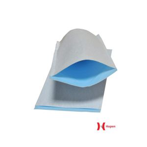 GANT DE TOILETTE COMFORT AIRLAID PE blanc/bleu 15x23CM 20 sachets x50 unités