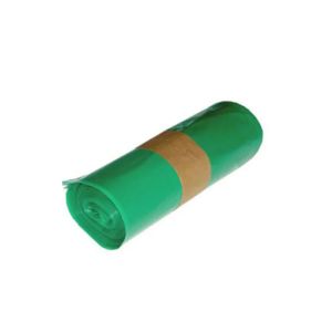 SAC POUBELLE A SOUFFLETS PEBD vert 110L 50µ 700x1050 25 x8 rouleaux