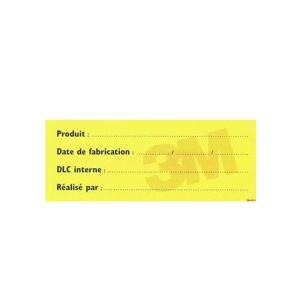 POST-IT DE TRACABILITE alimentaire bloc de 50 x72