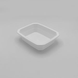 BARQUETTE RESCAPLAST blanche préparation chaude GN1/8HT42 16,2x13,2x4,2CM x904