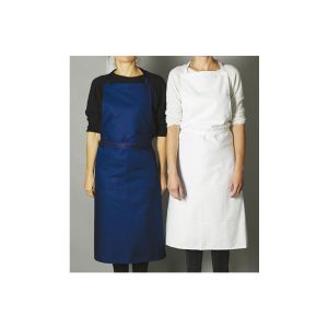 TABLIER VALET avec bavette blanc sans poche 102x95CM x50
