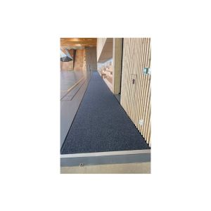 TAPIS WELCOME anti-poussière anthracite bordé dimension 1.10x0.9M