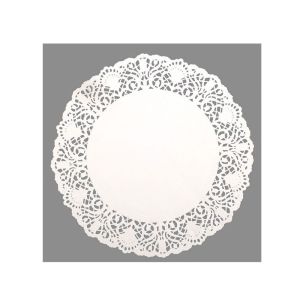 DENTELLE ronde blanche diamètre 25CM x250